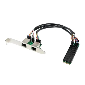 IRD-M2E-7371, placa de rede 2,5gbe rj45, 2 portas