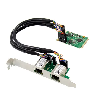 IRD-MPCIE-7228, placa de rede 1gbe rj45, 2 portas