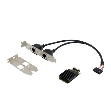 IRD-MPCIE-7247, placa de rede 1gbe rj45, 2 portas