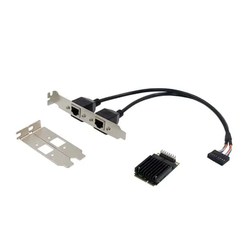 IRD-MPCIE-7251, placa de rede 1gbe rj45, 2 portas