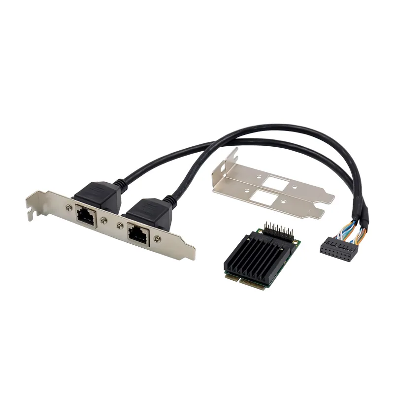 IRD-MPCIE-7303, placa de rede 1gbe rj45, 2 portas — foto 2 de 5