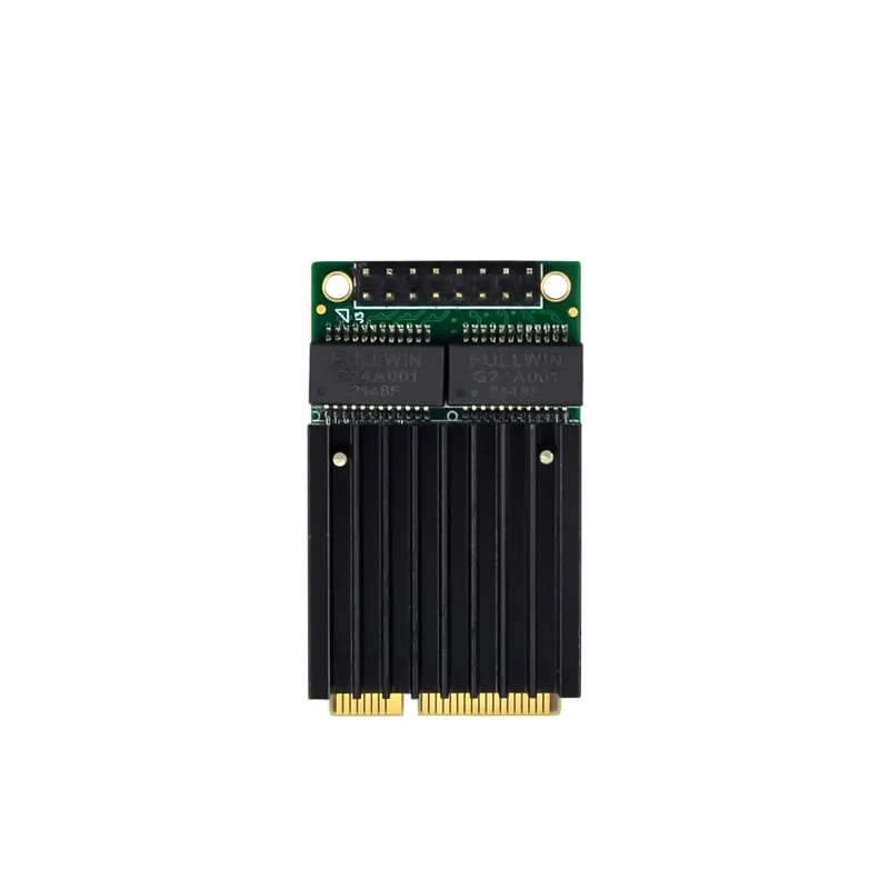 IRD-MPCIE-7303, placa de rede 1gbe rj45, 2 portas — foto 3 de 5