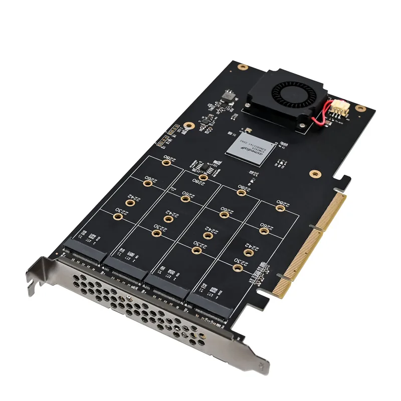 IRD-NVME8E-5106, placa nvme para 4 ssds m.2 2280 — foto 2 de 9