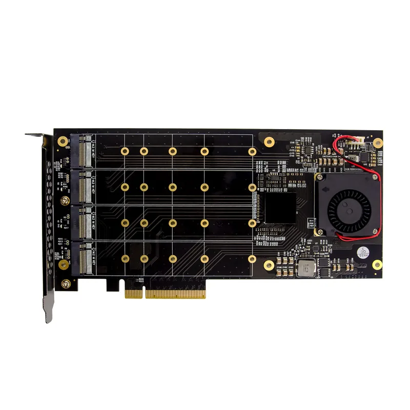IRD-NVME8E-535, placa nvme para 4 ssds m.2 22110 — foto 3 de 8