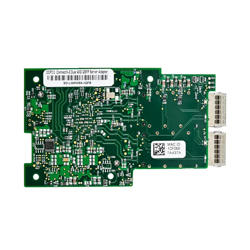 IRD-OCP2E-7343, placa de rede 40gbe sfp28, 2 portas — foto 6 de 7