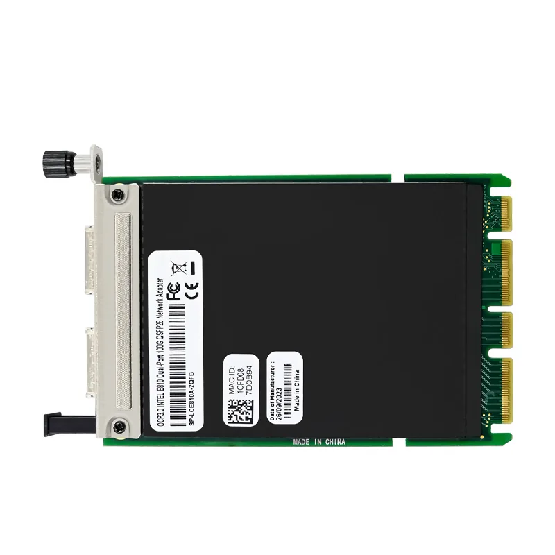 IRD-OCP3E-7388, placa de rede 100gbe qsfp28, 2 portas — foto 3 de 7