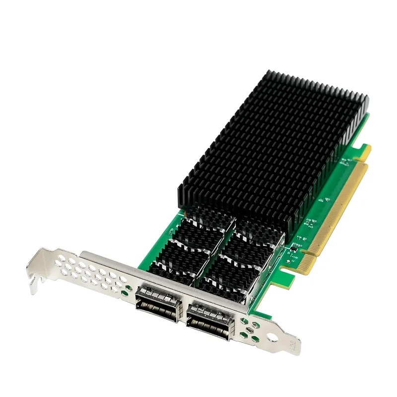 IRD-PCI16E-7438, placa de rede 200gbe qsfp56, 2 portas