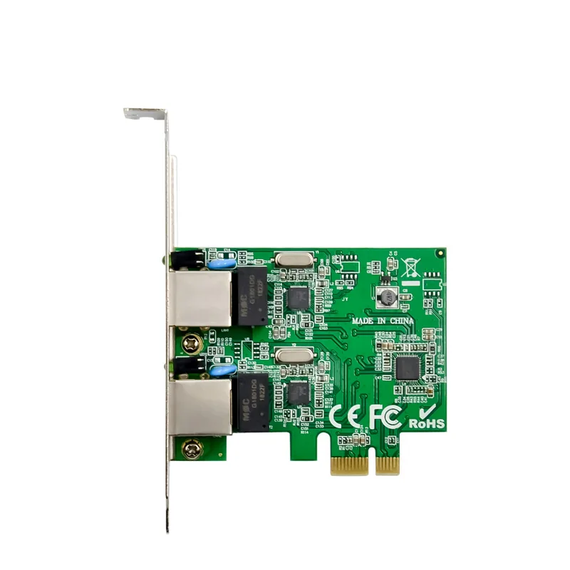 IRD-PCI1E-707, placa de rede 1gbe rj45, 2 portas — foto 2 de 6