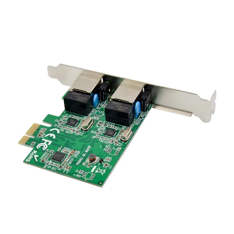 IRD-PCI1E-707, placa de rede 1gbe rj45, 2 portas — foto 5 de 6