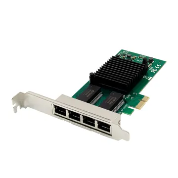 IRD-PCI1E-7233, placa de rede 1gbe rj45, 4 portas