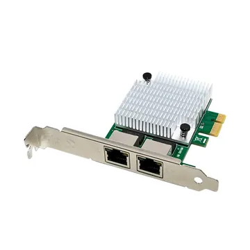 IRD-PCI1E-7377, placa de rede 1gbe rj45, 2 portas