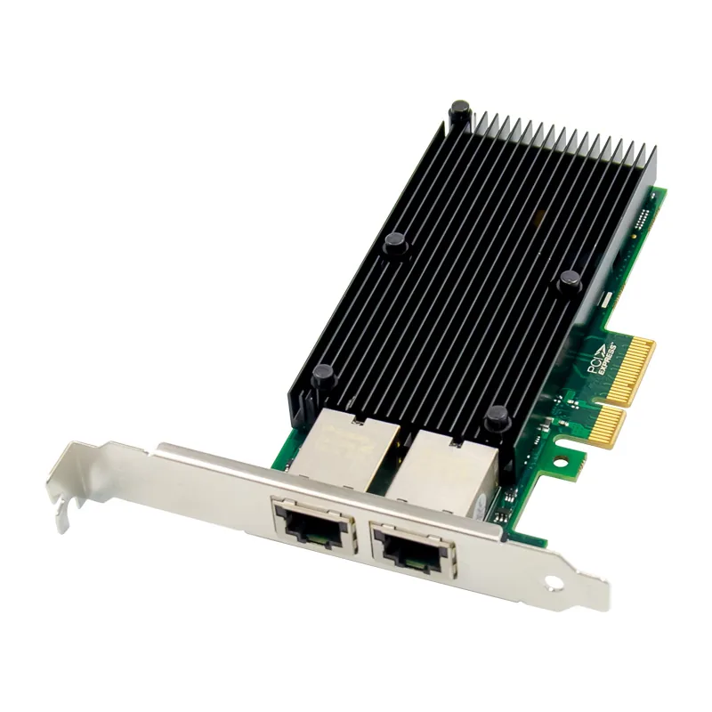 IRD-PCI4E-7216, placa de rede 10gbe rj45, 2 portas