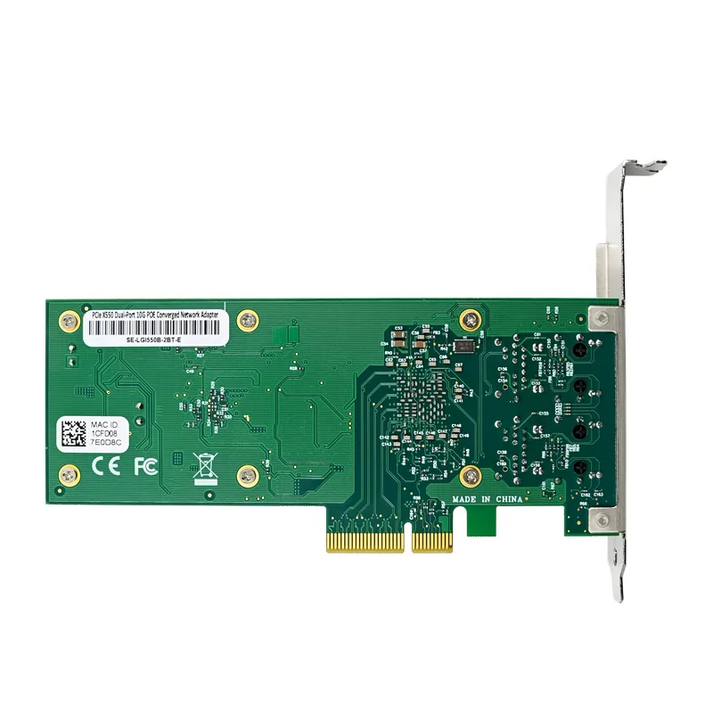IRD-PCI4E-7298, placa de rede 10gbe rj45 poe, 2 portas — foto 3 de 8