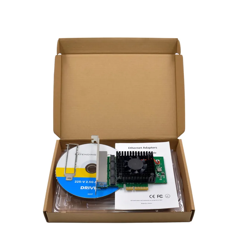 IRD-PCI4E-7309, placa de rede 2,5gbe rj45, 4 portas — foto 8 de 8