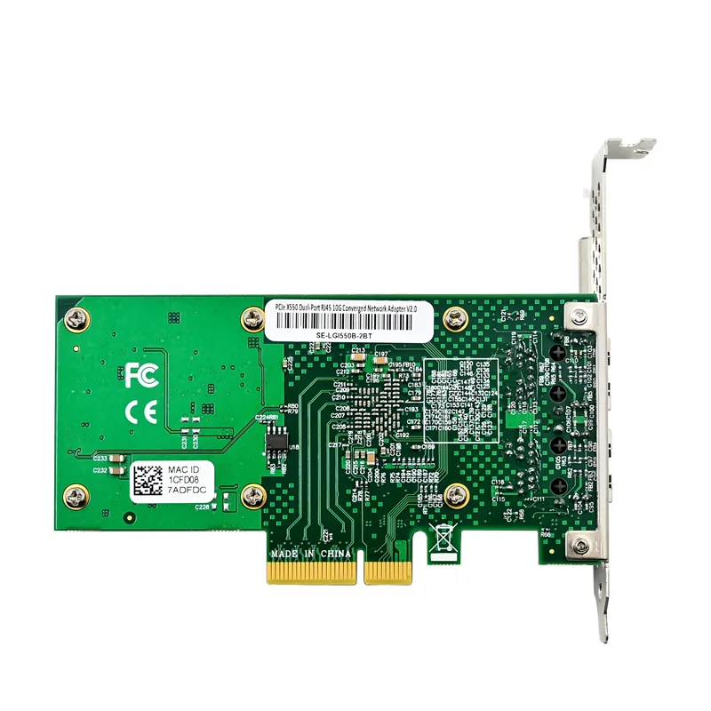 IRD-PCI4E-7368, placa de rede 10gbe rj45, 2 portas — foto 6 de 7