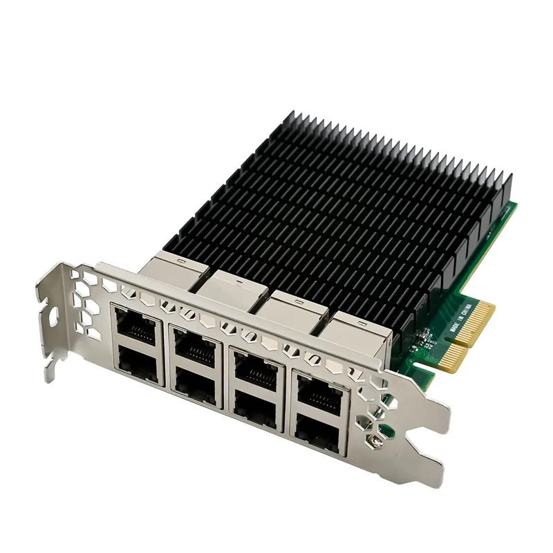 IRD-PCI4E-7373, placa de rede 1gbe rj45, 8 portas