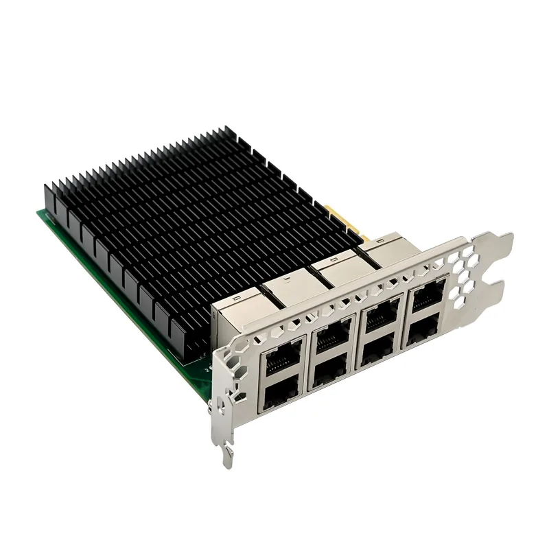IRD-PCI4E-7373, placa de rede 1gbe rj45, 8 portas — foto 3 de 6