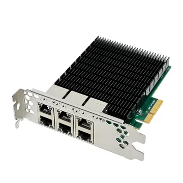 IRD-PCI4E-7376, placa de rede 1gbe rj45, 6 portas