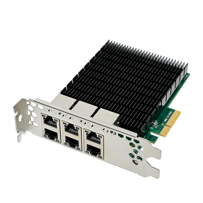 IRD-PCI4E-7376, placa de rede 1gbe rj45, 6 portas
