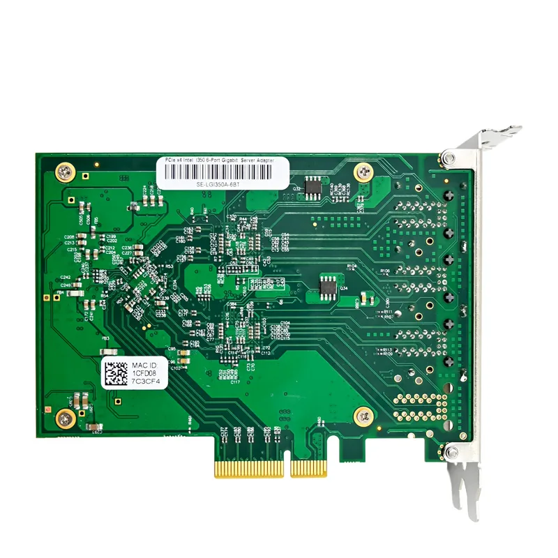 IRD-PCI4E-7376, placa de rede 1gbe rj45, 6 portas — foto 3 de 7