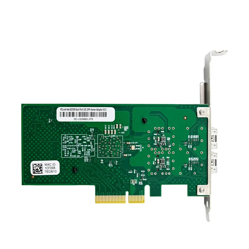 IRD-PCI4E-7379, placa de rede 10gbe sfp+, 2 portas — foto 3 de 7