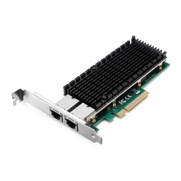 IRD-PCI8E-7214, placa de rede 10gbe rj45, 2 portas