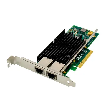 IRD-PCI8E-7253, placa de rede 10gbe rj45, 2 portas