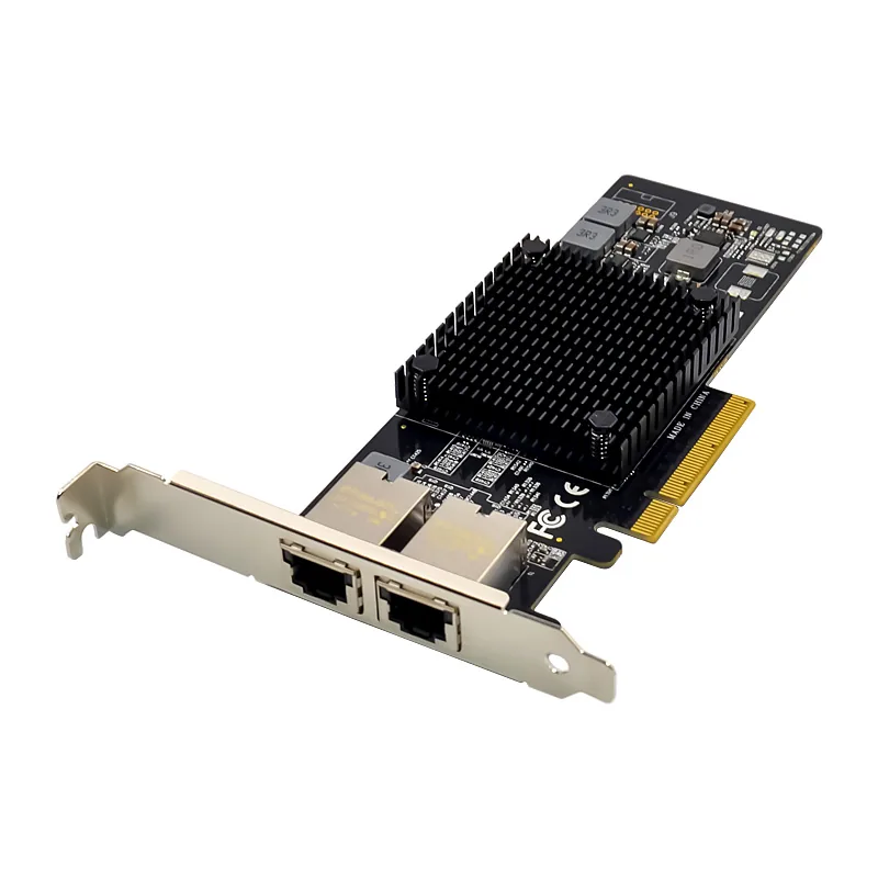 IRD-PCI8E-7280, placa de rede 10gbe rj45, 2 portas