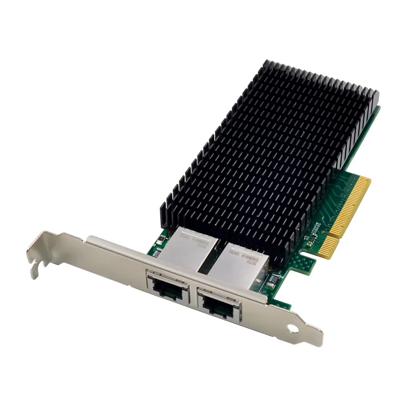 IRD-PCI8E-7318, placa de rede 10gbe rj45, 2 portas