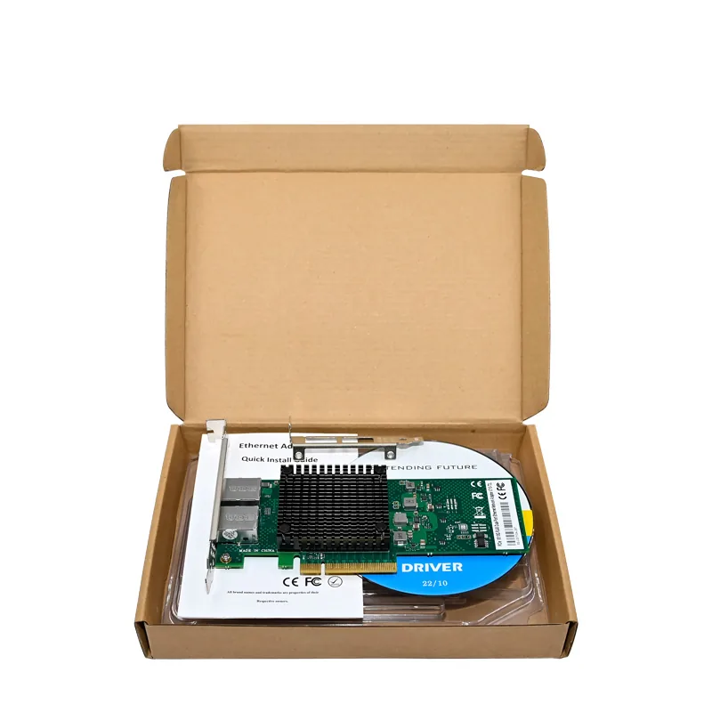 IRD-PCI8E-7323, placa de rede 10gbe rj45, 2 portas — foto 8 de 8