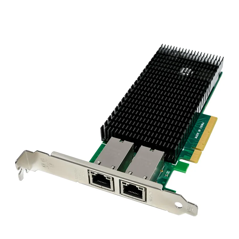 IRD-PCI8E-7335, placa de rede 10gbe rj45 poe, 2 portas