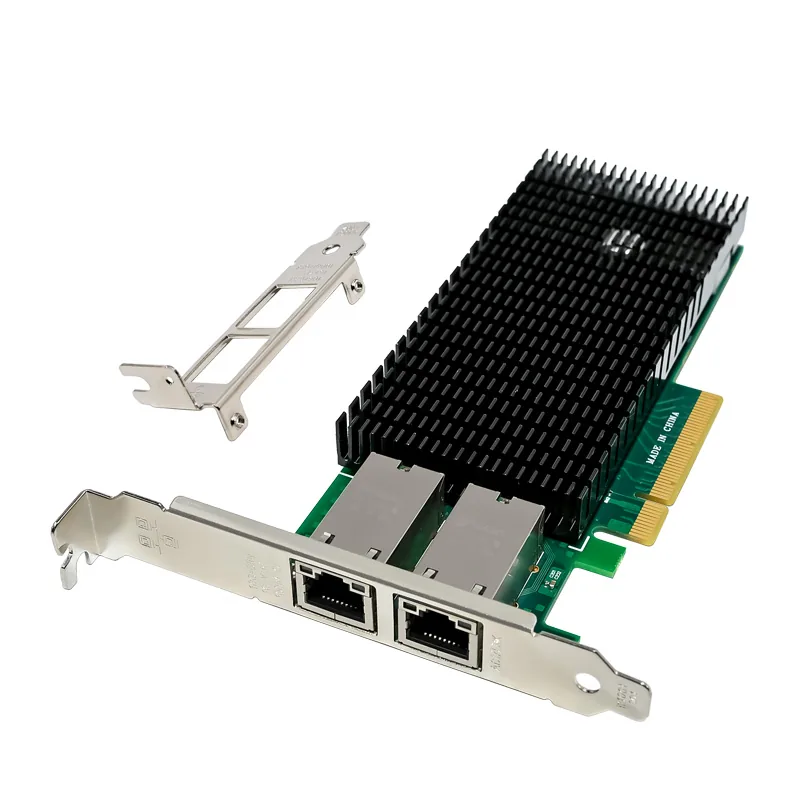 IRD-PCI8E-7335, placa de rede 10gbe rj45 poe, 2 portas — foto 2 de 8